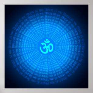 Affiche spirituelle Om