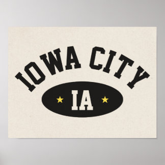 Affiche Sportive Vintage de l'Université de Iowa C
