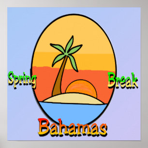 Affiche Spring Break Bahamas