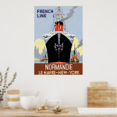 Affiche SS Normandie (Cuisine)