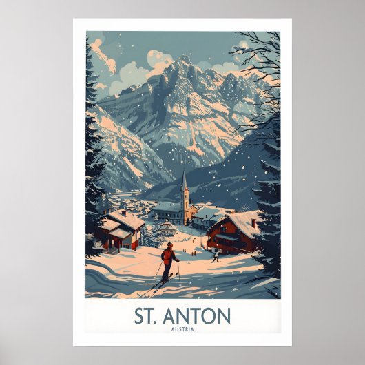 Affiche St Anton Autriche 1 (Devant)