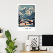 Affiche St Anton Autriche 1 (Bureau à domicile)