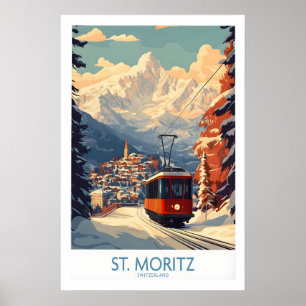 Affiche St Moritz Suisse 1