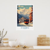 Affiche St Moritz Suisse 1 (Cuisine)
