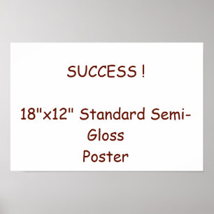 Affiche standard 18"x12" semi-brillant