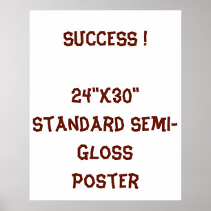 Affiche standard 61x76 cm semi-brillant