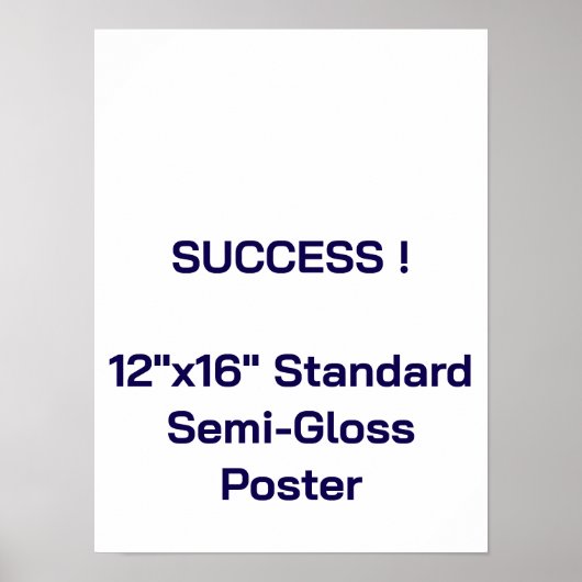 Affiche standard semi-brillant 12"x16" (Devant)