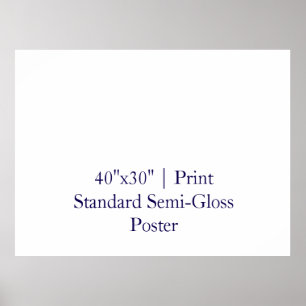 Affiche standard semi-brillant personnalisée 100x7