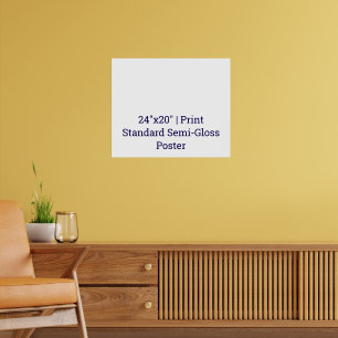Affiche standard semi-brillant personnalisée 24"x2