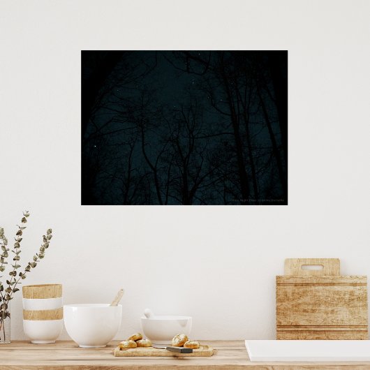Affiche Starry Night Trees (Cuisine)