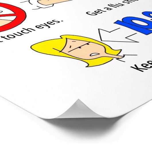 Affiche STAY WELL 11"x14" (Coin)