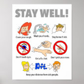 Affiche STAY WELL 11"x14" (Devant)