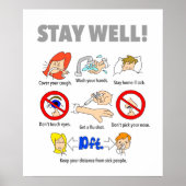 Affiche STAY WELL 20"x16" (Devant)