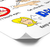 Affiche STAY WELL de 8,5 po x 11 po (Coin)