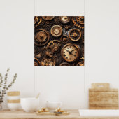 Affiche Steampunk Vintage (Cuisine)