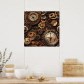 Affiche Steampunk Vintage (Cuisine)
