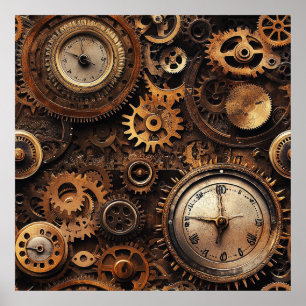 Affiche Steampunk Vintage