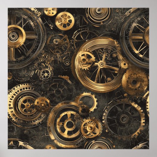 Affiche Steampunk Vintage (Devant)