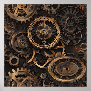 Affiche Steampunk Vintage