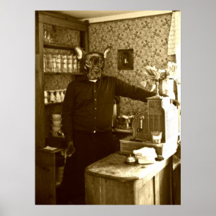 Affiche "style ancien " de rôti de Français