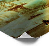 Affiche Stylisée sur la construction du pont de Ma (Coin)