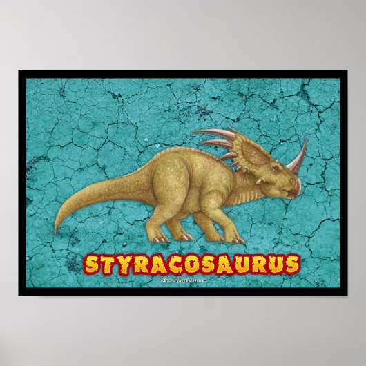 Affiche Styracosaurus Deluxe (Devant)