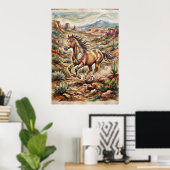 Affiche sud-ouest Cheval du désert (Bureau à domicile)