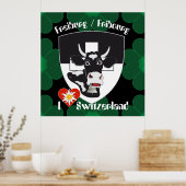 Affiche suisse de Fribourg (Cuisine)