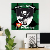 Affiche suisse de Fribourg (Bureau à domicile)