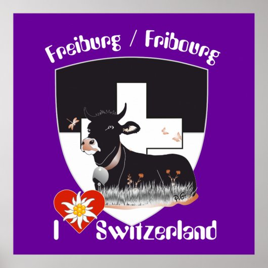 Affiche suisse de Fribourg (Devant)