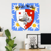 Affiche suisse du Valais (Bureau à domicile)