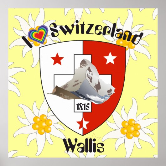 Affiche suisse du Valais (Devant)