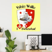 Affiche suisse du Valais (Bureau à domicile)