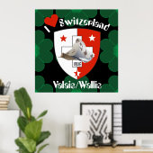 Affiche suisse du Valais (Bureau à domicile)