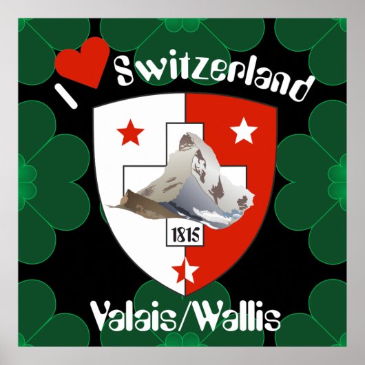 Affiche suisse du Valais (Devant)