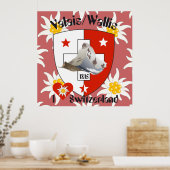 Affiche suisse du Valais (Cuisine)