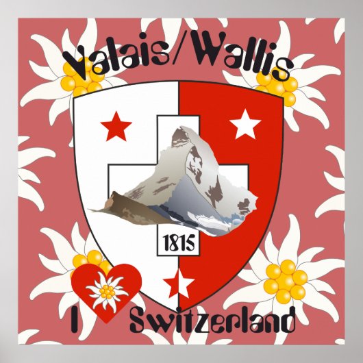 Affiche suisse du Valais (Devant)