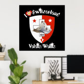 Affiche suisse du Valais (Bureau à domicile)