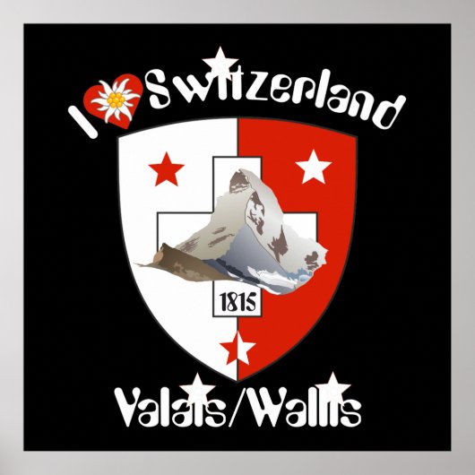 Affiche suisse du Valais (Devant)