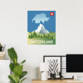 Affiche Suisse Travel (Bureau à domicile)