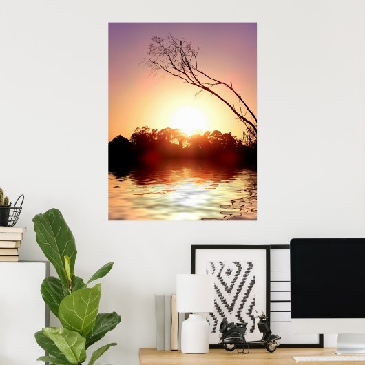 Affiche SUNSET GLOW (Bureau à domicile)