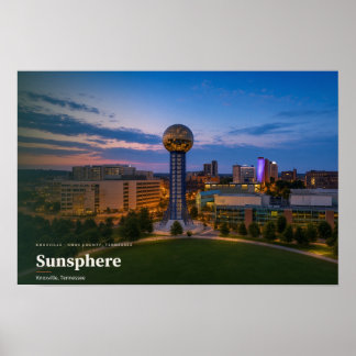 Affiche Sunsphere Knoxville Tennessee