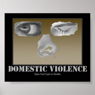 Affiche sur la violence domestique