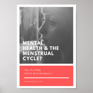Affiche sur le milieu de travail de la santé menst