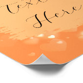 Affiche sur le thème Orange (Coin)