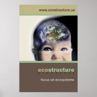 Affiche sur l'écostructure 24x36