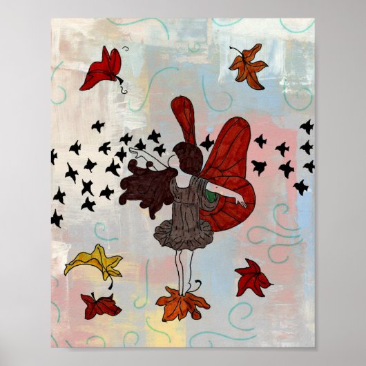 Affiche sur les fées d'automne (couleurs d'automne (Devant)