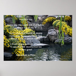 Affiche Sur Les Fleurs De Feu Et De Glace