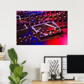 Affiche sur les lumières de l'abstraction (Bureau à domicile)