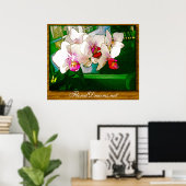 Affiche sur l'explosion des orchidées (Bureau à domicile)